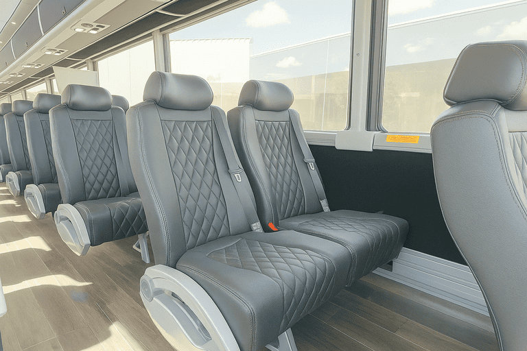 interior of Coach Bus Lakeland charter bus