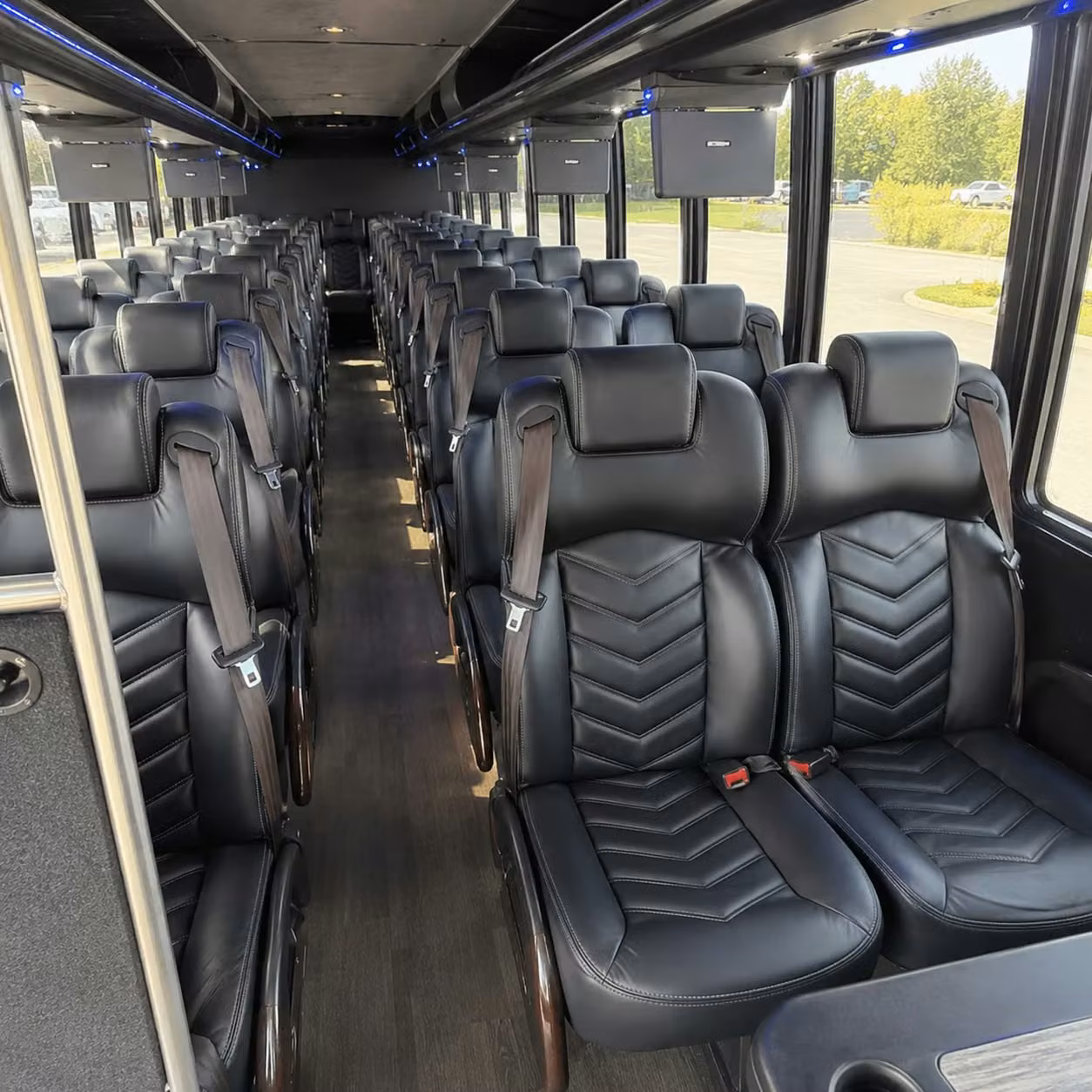 28 passenger minibus interior