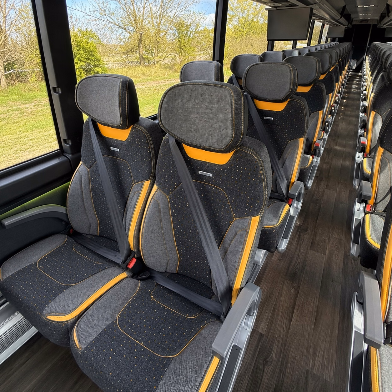 lakeland charter bus interior